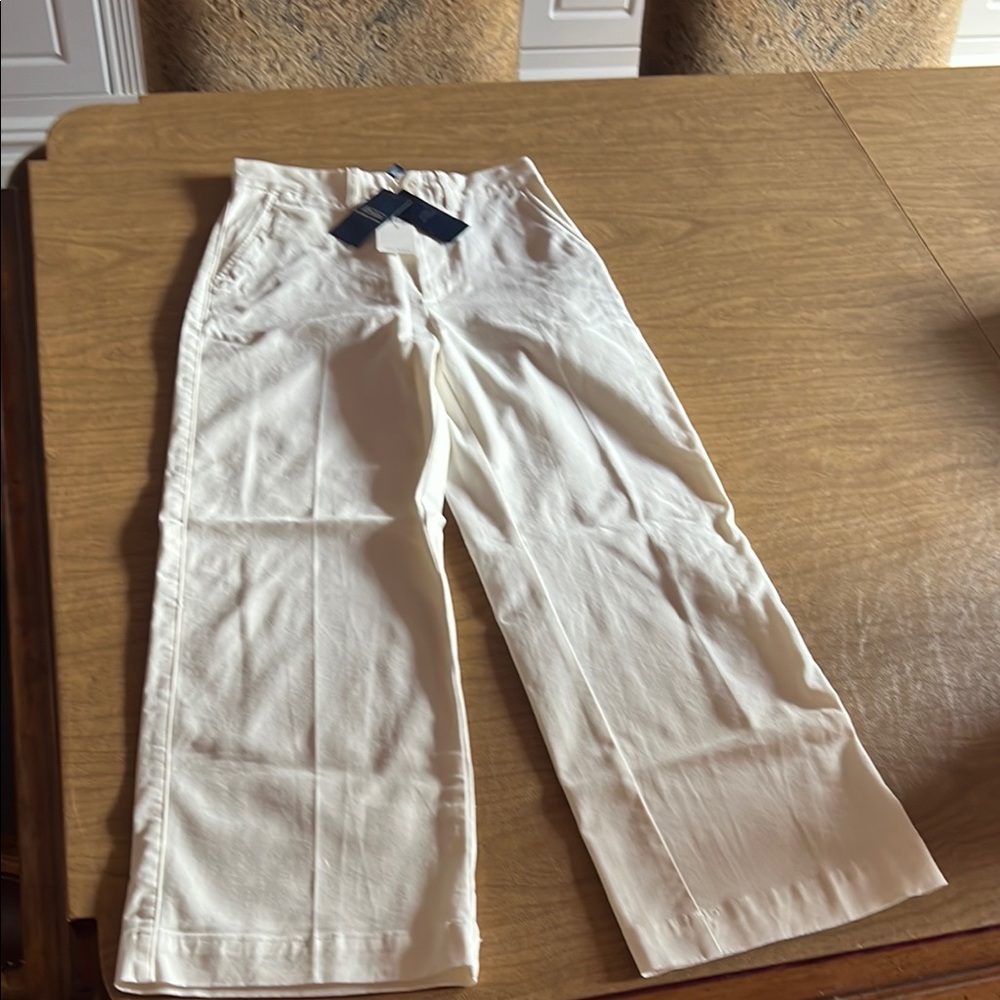 Stylish Cream Wide-Leg Pants